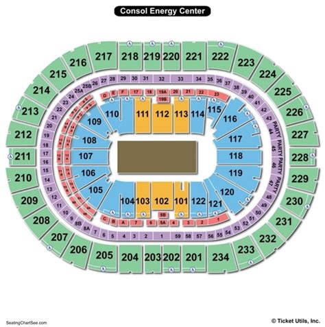 ppg arena seating|ppg arena seating chart with seat numbers.